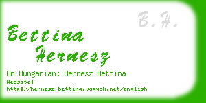 bettina hernesz business card